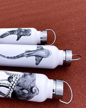 Load image into Gallery viewer, whaleshark leopard shark octopus stainless steel insulated drink bottles