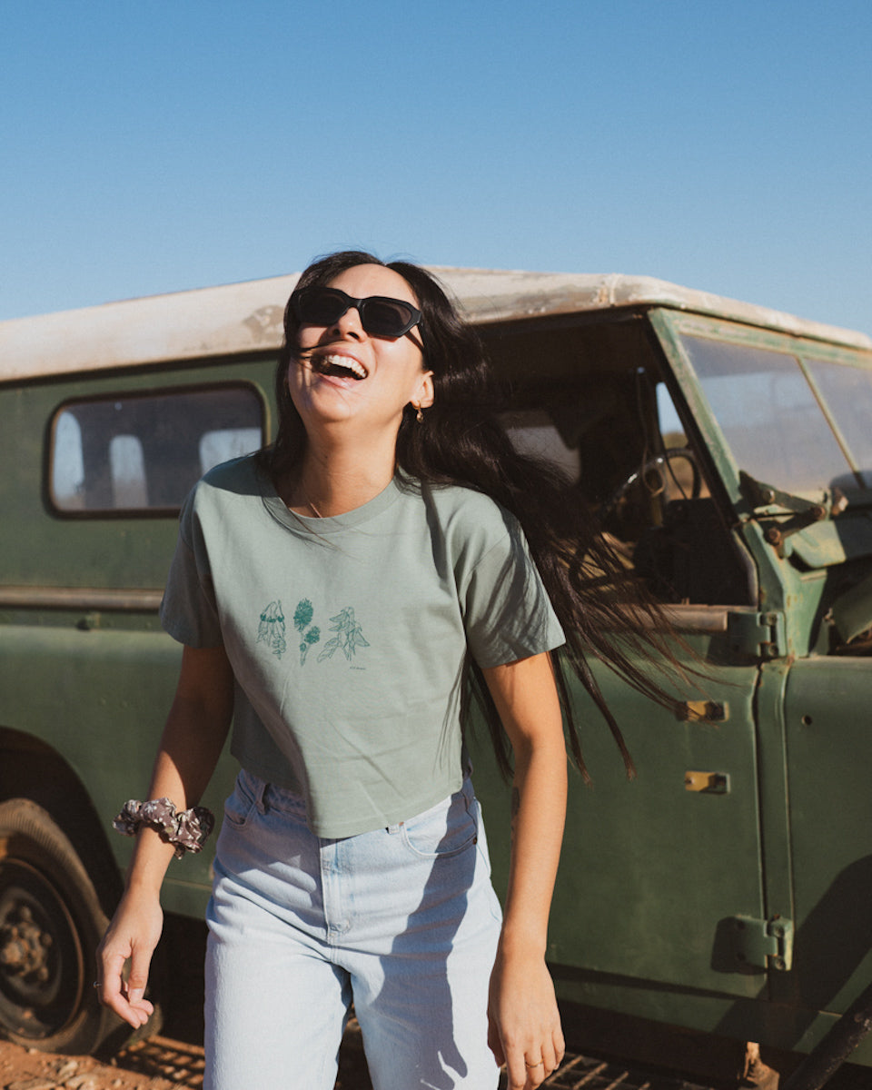 Wildflower Trio | Crop Tshirt