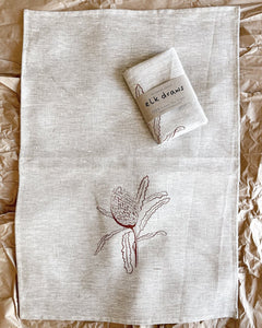 banksia design elk draws 100% linen tea towel kitchen style minimalist sustainable