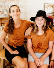 Load image into Gallery viewer, Two females wearing elk draws organic cotton tshirts